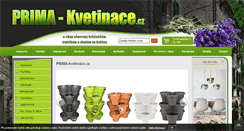 Desktop Screenshot of prima-kvetinace.cz