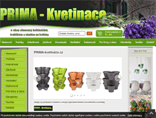 Tablet Screenshot of prima-kvetinace.cz